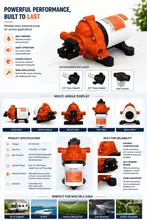 RVFlow 3.0 12V On-Demand RV Diaphragm Water Pump image 2