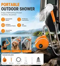 CampFlow 4X 4-in-1 Rechargeable Camping Shower Pump image 2