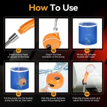 CampFlow 4X 4-in-1 Rechargeable Camping Shower Pump image 4