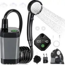 CampFlow Max 6000mAh Adjustable-Flow Camping Shower Pump image 6