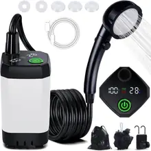 CampFlow Max 6000mAh Adjustable-Flow Camping Shower Pump image 7