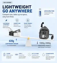 CampFlow Turbo Dual-Speed High-Flow Camping Shower Pump image 6