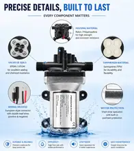RVFlow 4C 12V Adjustable 4-Chamber Diaphragm Water Pump image 2